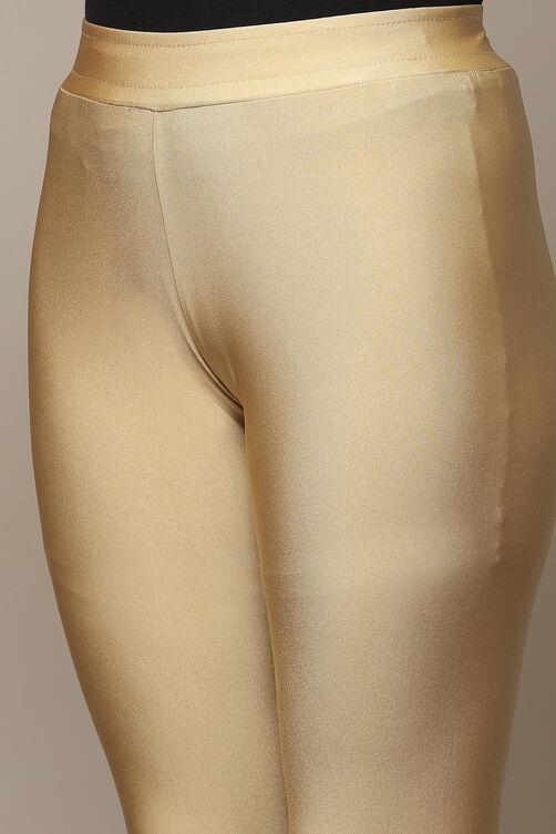 Dull Gold Spandex Leggings