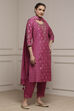 Lime Cotton Blend Straight Yarndyed Suit Set image number 5