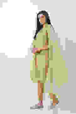 Off White Art Silk Dupatta image number 0