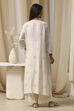 Off-White Modal Chikankari Straight Suit Set image number 4
