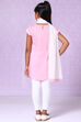Pink Cotton Chikankari Kurta Legging Suit Set image number 7
