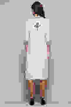 Ecru Brown Cotton Blend Straight Kurta image number 3