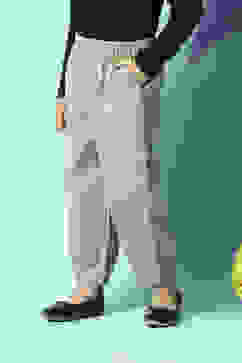 Sap Green Cotton Blend Trousers image number 2