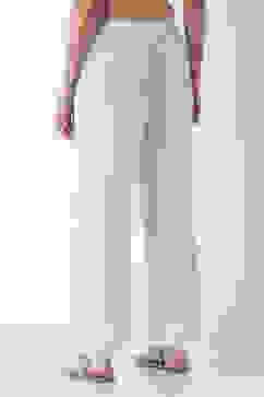 Off White Rayon Palazzo image number 5