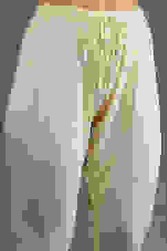 Rohit Bal Off-White Silk Chanderi Floral Anarkali Suit Set image number 2