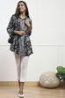 Black Cotton Blend Solid Pant image number 0