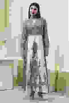 Blue & White Jalabiya Kaftan image number 5