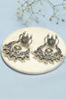 Oxidised Mint Brass Earrings image number 0