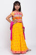 Yellow Cotton Lehenga Set image number 4