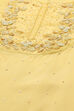 Yellow Organza Unstitched Suit set image number 2