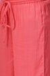 Berry Pink Rayon Flared Printed Kurta image number 2