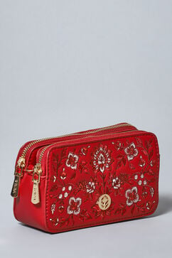 Berry Pu Leather Crossbody image number 5