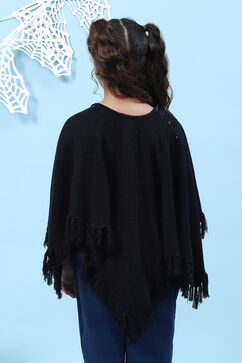 Black Nylon Yarndyed Top image number 4