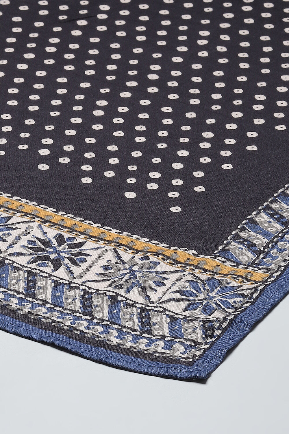 Blue LIVA Straight Kurta Palazzo Suit Set image number 3