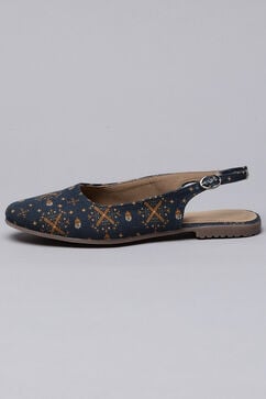 Blue Fabric Formal Sandals image number 3