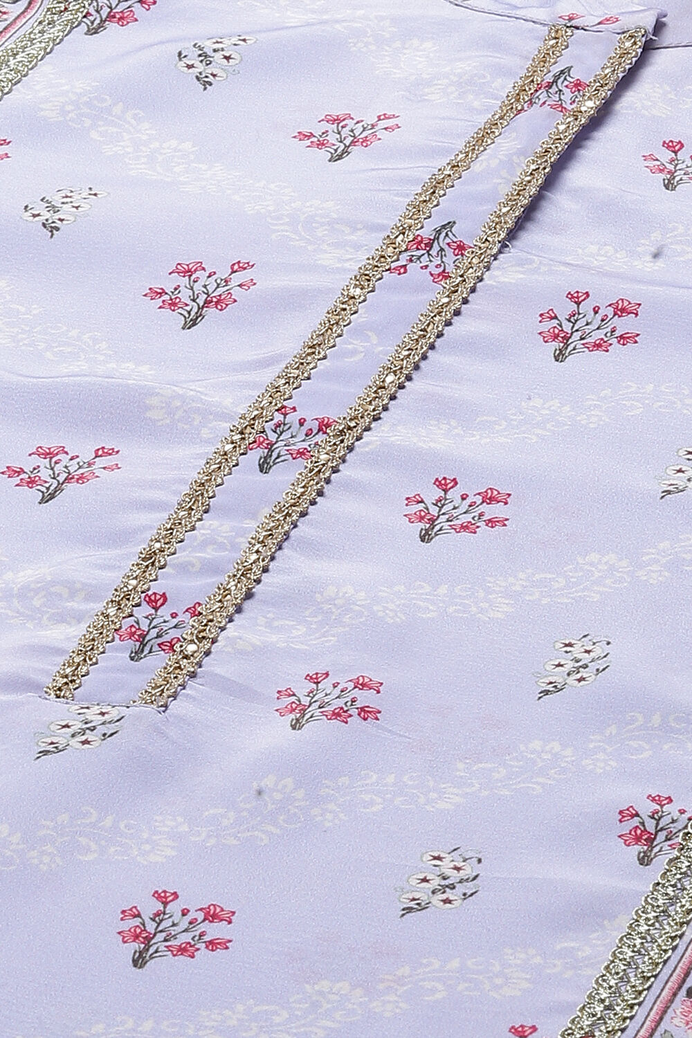 Green Art Silk Straight Kurta Salwar Pant Suit Set image number 1