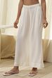 Navy Blue Viscose Solid Straight Palazzos image number 2