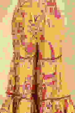 Yellow Cotton Printed Kalidar Sharara Suit Set image number 2