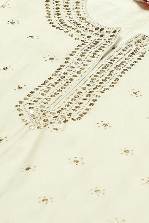 Turquoise Straight Kurta Palazzo Suit Set image number 1