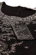 Black Art Silk Straight Kurta Palazzo Suit Set image number 1