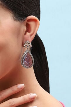 Purple Brass earrings image number 3