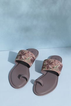 Multicolour PU Ring Toe Sandals image number 0