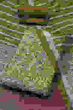 Slate Green Silk Blend Printed Unstitched Suit Set image number 0