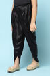 Black Viscose Solid Herem Dhoti image number 1