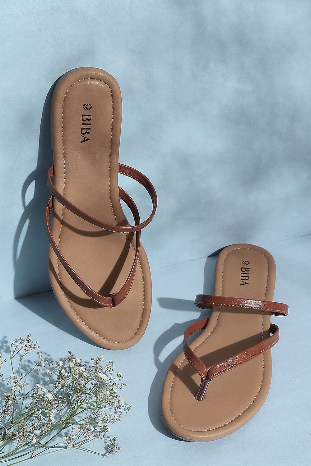 V strap slippers cheap