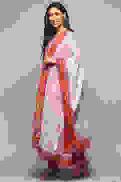 Coral Cotton Anarkali Suit Set image number 4