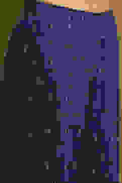 Blue Crepe Printed Asymmetric Kurta Set image number 2