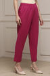 Blue Cotton Slim Pants image number 0