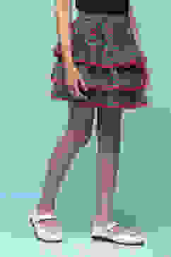 Blue Polyester Printed Short Skirt image number 3