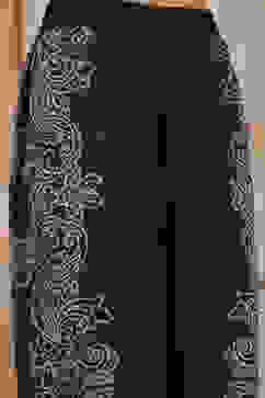 Blue Cotton Straight Printed Kurta Pants Set image number 2