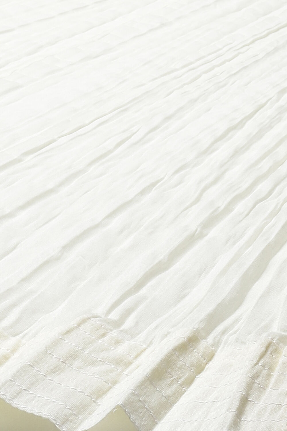 Off White Cotton Silk Straight Printed Suit Set image number 3