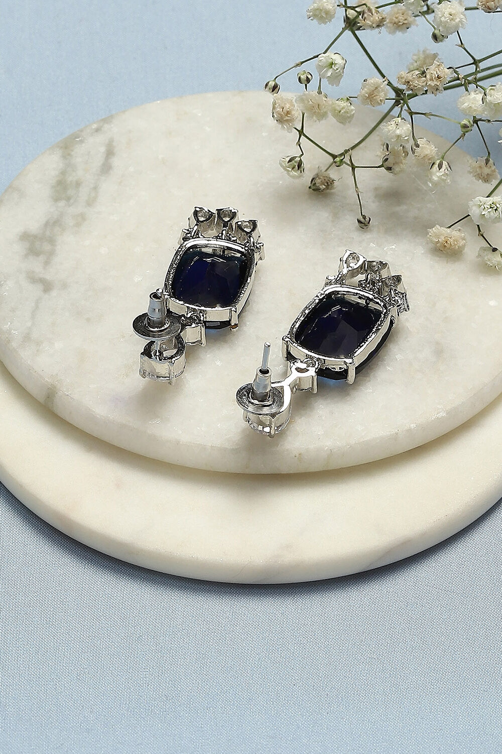 Navy Brass earrings image number 2