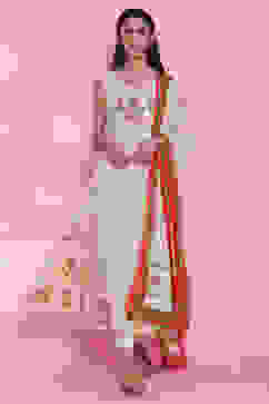 Light Yellow Cotton Double Layered Suit Set image number 0