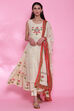 Light Yellow Cotton Double Layered Suit Set image number 0
