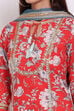 Coral Cotton Double Layered Kurta Churidar Suit Set