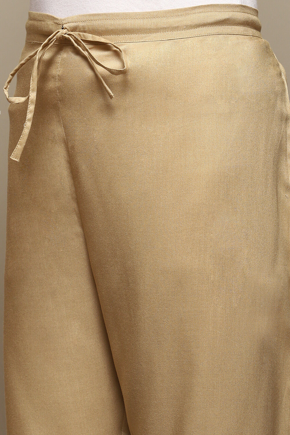 White Rayon Straight Palazzo image number 1