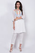 Blue Cotton Straight Short Kurta image number 0