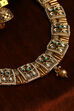 Green Alloy Necklace Set image number 1