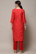 Green Cotton Unstitched Suit set image number 6