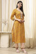 Royal Blue Cotton Screen Print Unstitched Suit Set image number 6