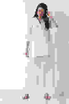 Off White Rayon Palazzo image number 0