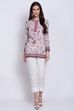 Blue Art Silk Straight Printed Kurti image number 5