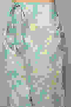 Green Cotton Kalidar Kurta Pants Suit Set image number 3