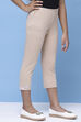 Black Cotton Lycra Capris image number 3