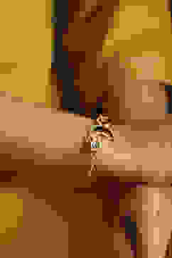 Red Brass Bracelet image number 1