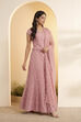 Pink Polyester Straight Suit Set image number 3